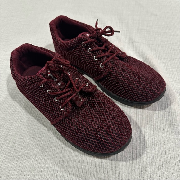Alpine Swiss Kilian Mesh Red Burgundy Trainer Sneakers • Men’s 7 / Women’s 9 - Picture 7 of 10